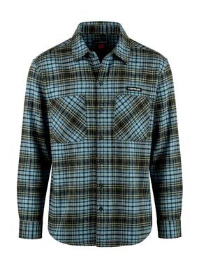 Airwalk Men's Sky Blue Plaid Cotton Flannel Grunge  Shirt Skater Streetwear M